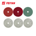 100mm 3 Step 5 Star White Dry Diamond High Efficiency New Marble Polishing Pad Good Factory